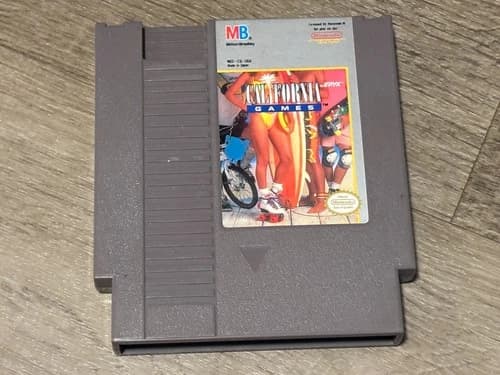 California Games Nintendo Nes Cleaned & Tested Authentic