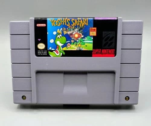 Yoshi's Safari Super Nintendo SNES Cart Only 1993 Nintendo SNES - Authentic