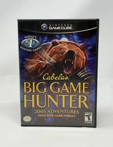 Cabela's Big Game Hunter 2005 Adventures Nintendo GameCube Complete CIB Tested