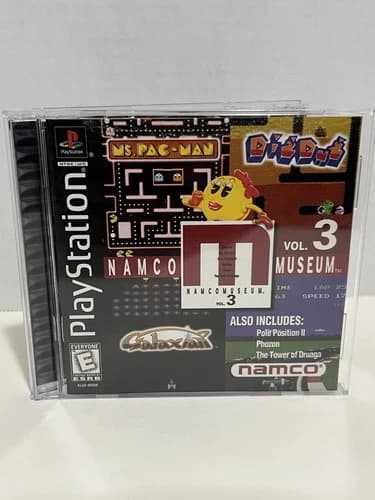 Namco Museum Vol 3 Sony PlayStation 1 PS1 CIB 1996 Complete w/ Manual