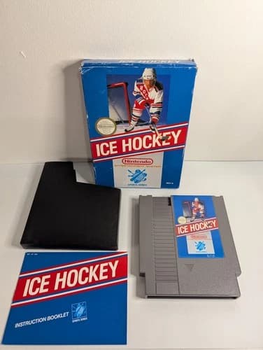 Ice Hockey - Nintendo Entertainment System NES Complete CIB Authentic 1 Day Ship