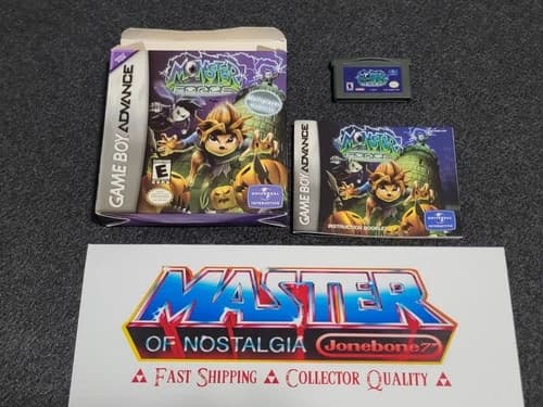 GBA MONSTER FORCE Complete CIB Box Game Boy Advance Rare Gameboy