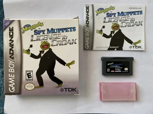 Muppets: Spy Muppets License to Croak GBA Complete CIB Game Boy Advance Tested