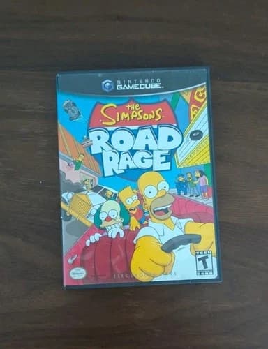 The Simpsons Road Rage Nintendo GameCube 2001, Complete in Box, Tested Working