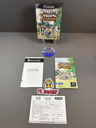 Harvest Moon: A Wonderful Life Nintendo GameCube CIB Complete with Registration