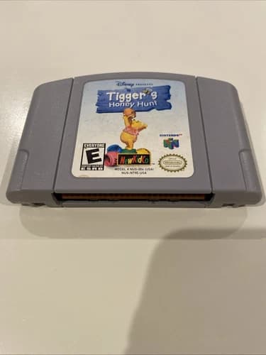 Tigger's Honey Hunt Nintendo 64 N64 Authentic Cleaned Tested Working