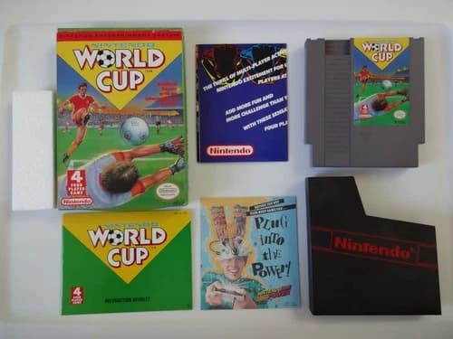 Nintendo World Cup Complete in Box with Manual and Extras NES CIB
