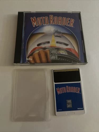 Moto Roader (TurboGrafx-16, 1989) Tested & Working!- Complete
