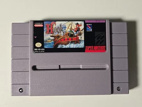 HOOK SNES Game (1991, Super Nintendo Entertainment System) Tested