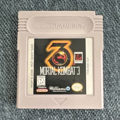 Nintendo Game Boy Mortal Kombat 3 (Williams Entertainment) Fighting Cartridge