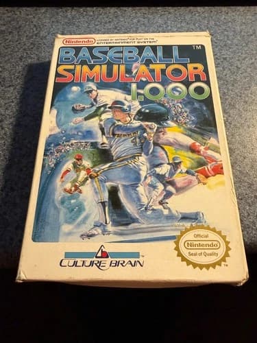 Baseball Simulator 1.000 - Nintendo (NES) - Complete in Box (CIB)