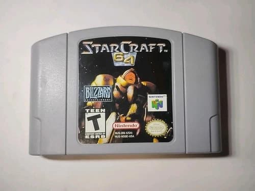StarCraft 64 Authentic Cartridge Tested & Working Nintendo N64 2000