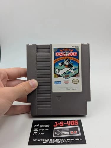 Monopoly NES Cartridge Only Authentic Tested Parker Brothers