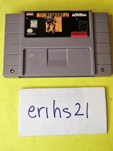 MechWarrior 3050 (Super Nintendo, 1995) SNES Authentic Game cartridge