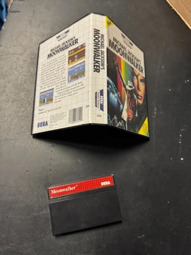 RARE SEGA MASTER SYSTEM SMS MICHAEL JACKSON'S MOONWALKER