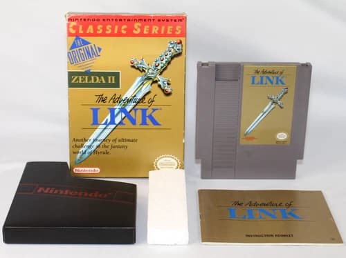 Zelda II: The Adventure of Link NES Nintendo Complete CIB! Good Condition! Rare!