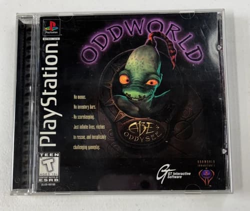 Oddworld: Abe's Oddysee Sony PlayStation 1 PS1 1997 Tested and Complete W/Manual