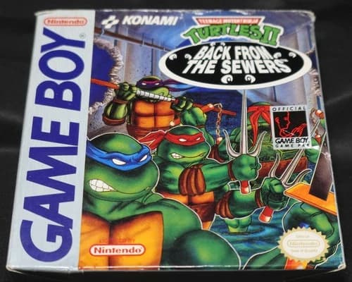 Teenage Mutant Ninja Turtles II: Back From The Sewers (Game Boy) ~ CIB Working