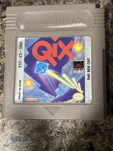 Nintendo Game Boy Qix Video Game Cartridge Authentic/Cleaned/Tested Ships Fast