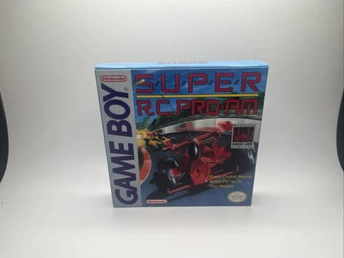 Super R.C. Pro-Am (Nintendo Game Boy, 1991) CIB! Tested! No Inserts