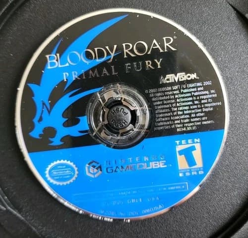 Bloody Roar: Primal Fury (Nintendo GameCube, 2002) Disc Only