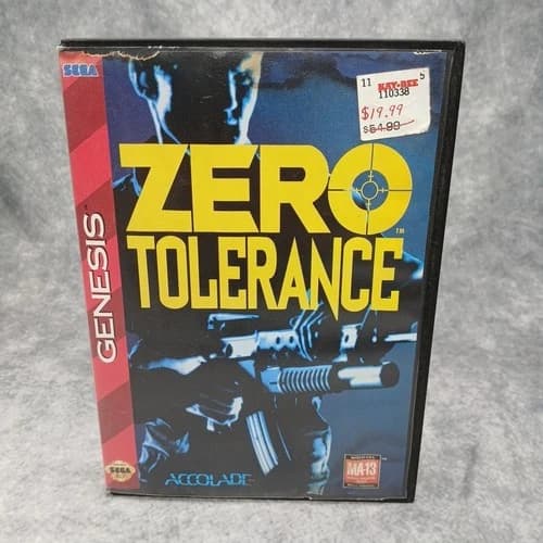Zero Tolerance Sega Genesis Complete with Manual And Inserts - Tested