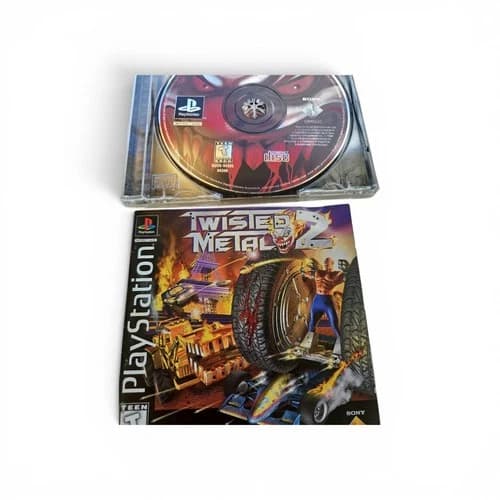 Twisted Metal 2 CIB Black Label Sony PlayStation 1 PS1 Tested Working