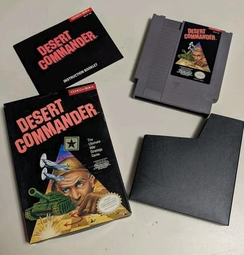 Desert Commander NES Nintendo Complete Authentic Tested