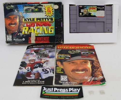 Kyle Petty's No Fear Racing Nintendo SNES 1995 CIB
