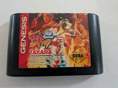 Fatal Fury 2 (Sega Genesis, 1994) Authentic Game Cartridge - Tested