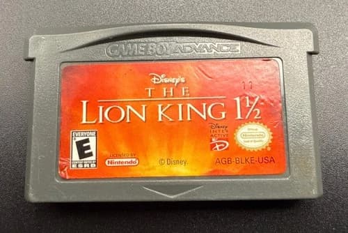 Disney The Lion King 1½ Nintendo Game Boy Advance GBA Cartridge Only