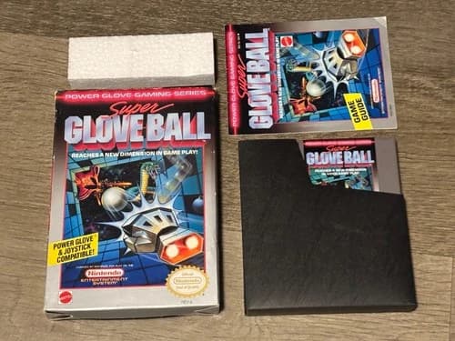 Super Glove Ball Nintendo Nes Complete CIB Good Condition Authentic