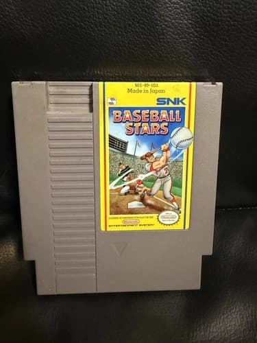 Baseball Stars SNK (Nintendo Entertainment System) Authentic NES Game Cartridge