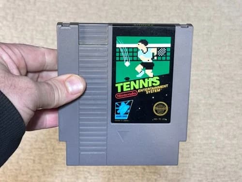 Tennis, Black Label - Nintendo NES Game Cartridge - Authentic - Tested