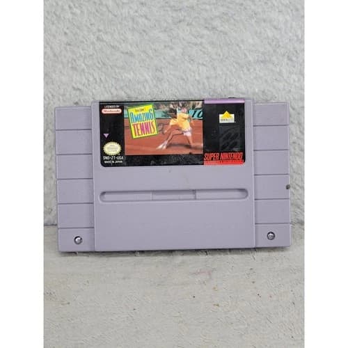 David Cranes Amazing Tennis Super Nintendo SNES Game Cartridge SNS-ZT-USA 1992