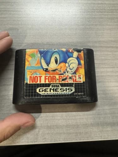 Sonic the Hedgehog (Not For Resale) Sega Genesis Cartridge Only - Tested