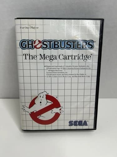 Ghostbusters Sega Master System Complete CIB w/ Manual Tested & Working