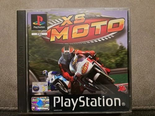 PS1 Game XS MOTO, Complete Sony Playstation PSOne Racing Gaming Retro