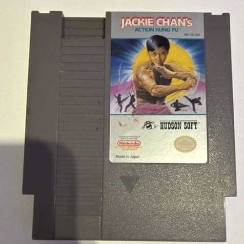 Hudson Soft Jackie Chan's Action Kung Fu Nintendo NES Game Cartridge NTSC-U/C