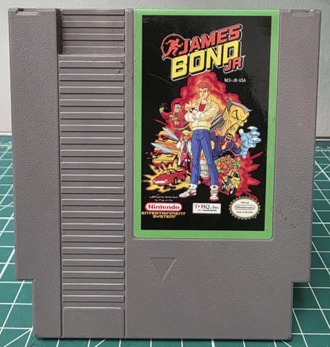 James Bond Jr (Nintendo NES, 1991) - THQ - Tested/Working - Cart Only - RARE!