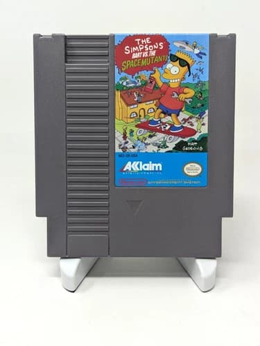 The Simpsons Bart vs the Space Mutants NES Nintendo Authentic Working 1991 Game