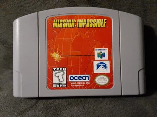 Mission: Impossible (Nintendo 64, 1997) N64 Authentic Game Cartridge Tested
