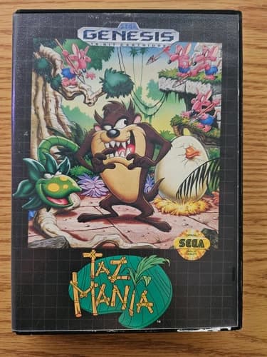 Taz-Mania - Sega Genesis Sega Authentic CIB