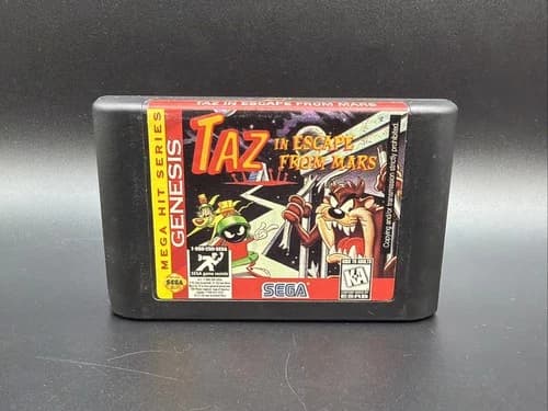 Sega Genesis Game Only Taz In Escape From Mars Tested And Working Fast Shipping