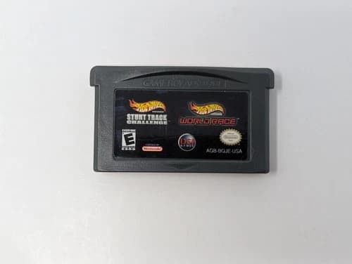 Hot Wheels Stunt Track Challenge/World Race Game Boy Advance GBA Cartridge Only