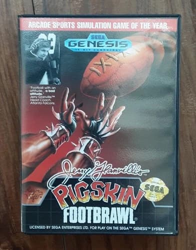 Sega Genesis - Jerry Glanville's Pigskin Footbrawl Complete with manual. Nice!