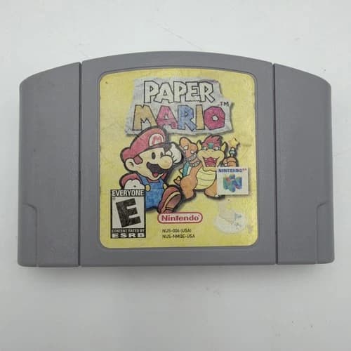 Nintendo 64 N64 Paper Mario Cartridge Tested Working Authentic NUS-006 US Tested