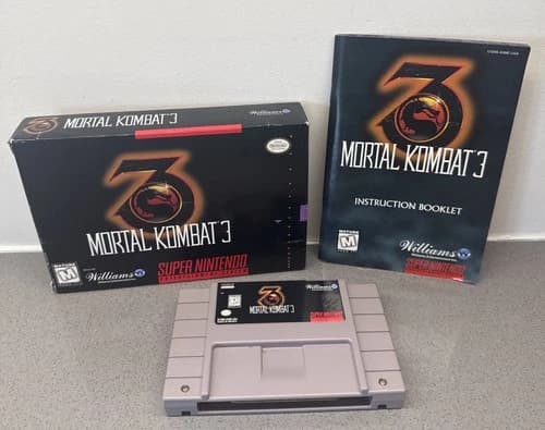 Mortal Kombat 3 (SNES) Super Nintendo CIB Complete 1995 Tested