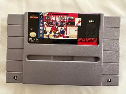 NHLPA Hockey 93 (Super Nintendo Entertainment System, 1992) Authentic Cartridge