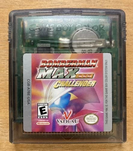 Bomberman Max Red Challenger Nintendo Game Boy Color Authentic Original Tested